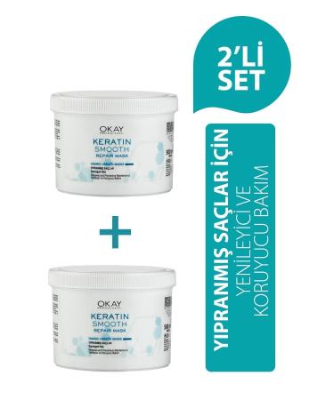 OKAYPROFESSIONNEL Keratin Smooth 2-pack Mask 500 Ml - Buy Online on GoSupps.com