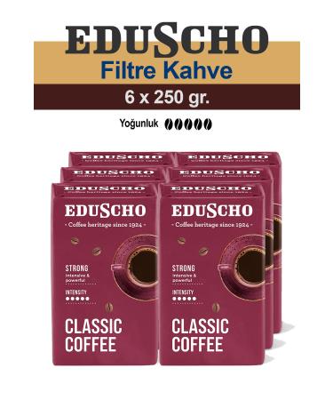Eduscho Classic Coffee Strong 6x 250 gr Ground Filter Coffee