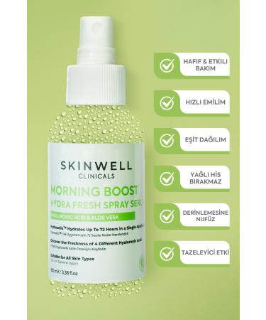 Skinwell Intensive Moisturizing Plumping Renewing Skin Care Serum (4D HYALURONIC ACID ALOE VERA) 100ml - Buy Online on GoSupps.com