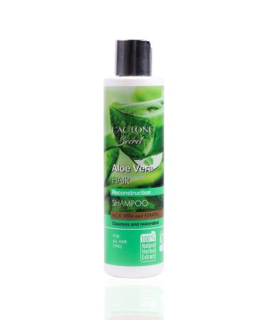 L'ACTONE Secret Aloe Vera Hair Reconstruction Shampoo 300 ml / Aloe Vera and Keratin Essence Shampoo - Buy Online on GoSupps.com
