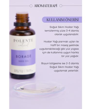 Polente Natural Borage Oil - Cold Pressed 30 ml - Buy Online on GoSupps.com
