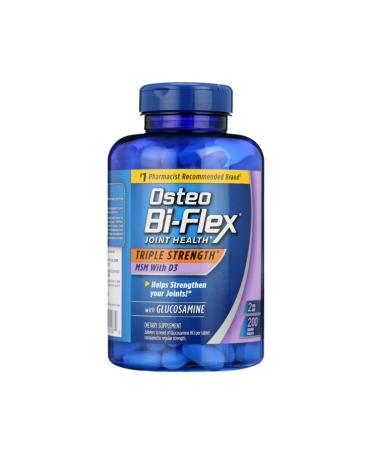 Osteo Bi-Flex Joint Health Triple Strength MSM with D3 200 Coated Tablets