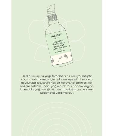 Polente Natural Eucalyptus & Lemongrass Relaxing Massage Oil (100 ML) - Buy Online on GoSupps.com