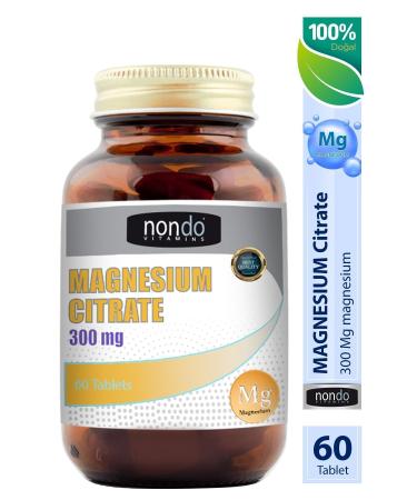 Nondo Magnesium Citrate 60 Tablets (Mangesium Citrate Polyvinylpyrrolidone) - Buy Online on GoSupps.com