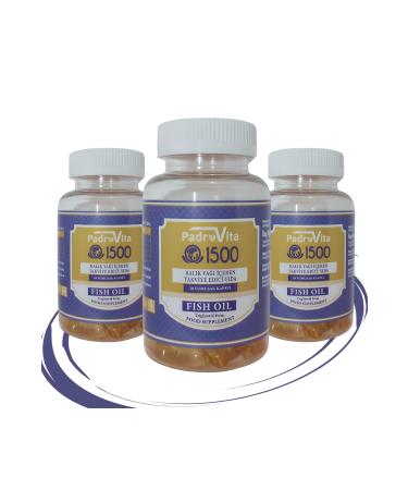 PadroVita Omega 3 1.500 Mg Fish Oil 30 Capsules 3 Pack