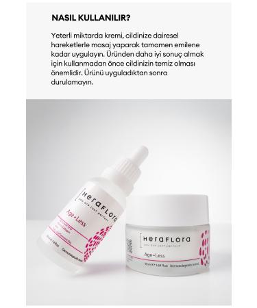 Heraflora Age Less Water Based Anti-Aging Hyaluronic Acid Collagen Folic Acid Care Cream 50 ml - Buy Online on GoSupps.com