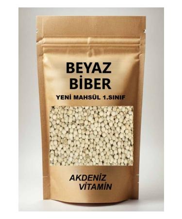 MEDITERRANEAN VITAMIN White Pepper Grain 250 gr (White Pepper)