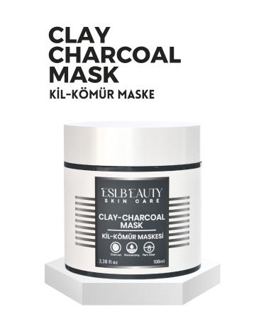 Eslbeauty Charcoal Purifying Anti-Blackhead Pore Tightening Luminous Clay-Charcoal Mask 100ml