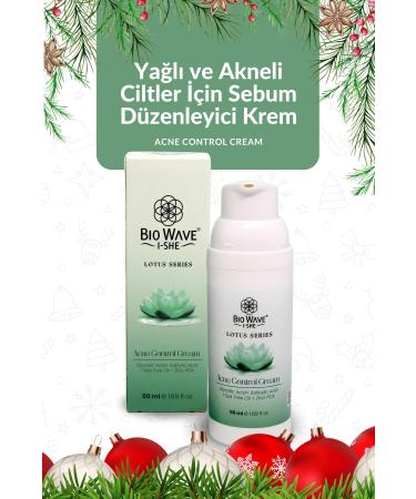 BIO WAVE Acne Control Cream for Oily Acne and Acne-Prone Skin Gyccolic Acid Salicylic Acid Tea Tree Oil