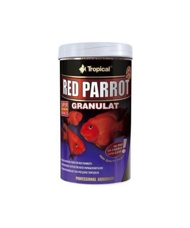 Tropical Red Parrot Granulat Granular Fish Food for Red Parrot Fish 1000 ml 400 gr