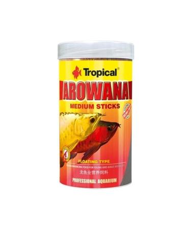 Tropical Arowana Sticks Coloring Fish Food for Young Arowanas Medium 250 ml 90 gr