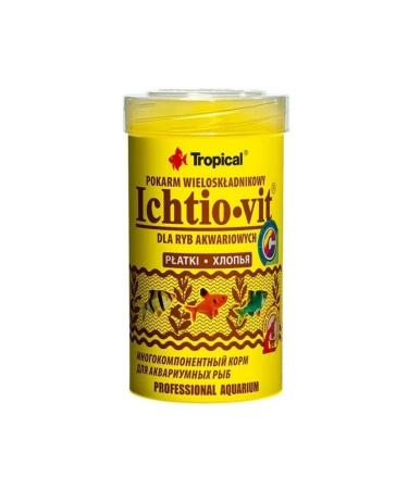 Tropical Ichtio-vit Rich Flake Fish Food 100 ml 20 gr