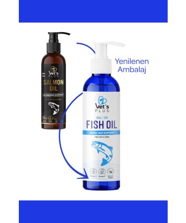 Vet's Plus Fish Oil for Cats and Dogs 200ml (FEATHER HEALTH AND APPETITE SUPPORT) - Buy Online on GoSupps.com