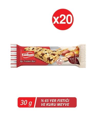 Tad m Peanut Bar 30gr 20 Piece Package