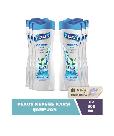 Pexus Anti-Dandruff Shampoo 600 ML X6 Pieces + Gift Togin Bag