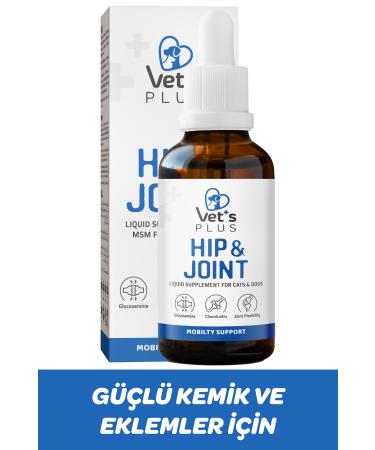 Vet's Plus Hip&joint Drops 50ml (JOINT STRUCTURE SUPPORTER WITH GLUCOSAMINE FOR CATS AND DOGS)