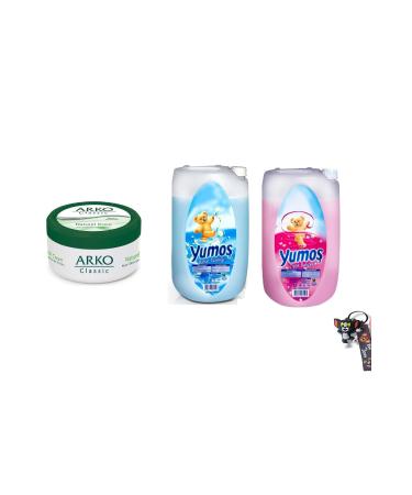 Arko CREAM CLASSIC OILY CREAM 250 ML AND SOFT SOFTENERS 2 X 5 LT (WITH KEYCHAIN GIFT)