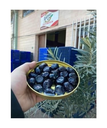 Guneroglu Guner Black Olive Organic Gemlik Olive 260-290 Caliber