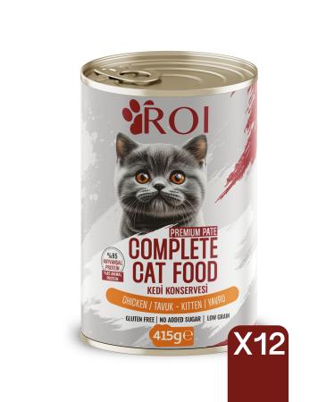 Roi Chicken Kitten Wet Food 415 Gr x 12 Pieces