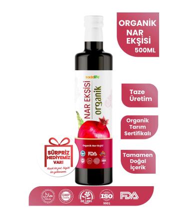 zadelife Organic Pomegranate Syrup FDA Approved 700 gr
