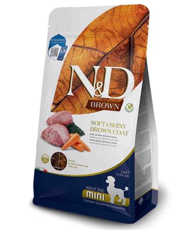 N & D Brown Lamb Carrot Potato and Spirulina Small Breed Adult Dog Food 2kg