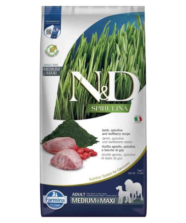 N & D Spirulina Lamb Medium and Large Breed Grain-Free Adult Dog Food 7kg