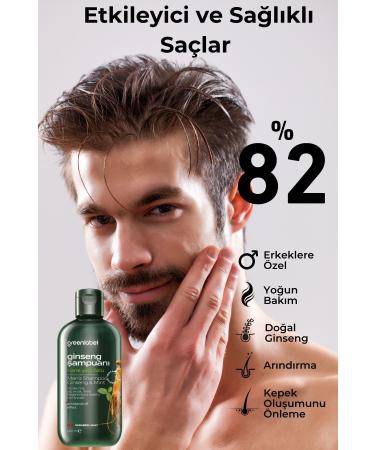 Green Label Greenlabel Ginseng and Mint Extract Paraben-Free Salt-Free Anti-Dandruff Care and Repair Shampoo 400ml - Buy Online on GoSupps.com