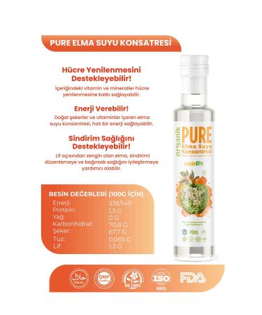 zadelife Pesticide Analysis Organic Apple Juice Concentrate FDA Approved 250 ml - Buy Online on GoSupps.com