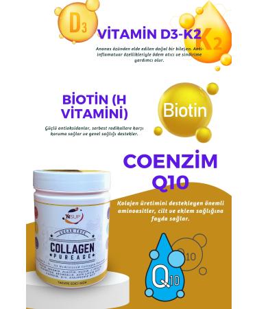NSUP Anti-Aging Collagen Smooth Skin Collagen Glycine L-proline Bromelain Elastin Ceramide 300gr - Buy Online on GoSupps.com