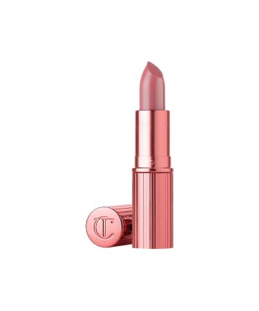 charlotte tilbury satin and natural finish all day long plumping and moisturizing lipstick-red carpet pink dem124