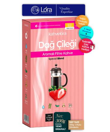 kahvelora 300g Wild Strawberry Filter Coffee Wild Strawberry Flavored - Espresso Frenchpress 3rd Generation