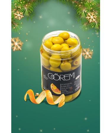 G rem Zeytin Orange Stuffed Green Olives 400 Gr. - Buy Online on GoSupps.com