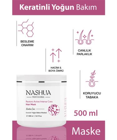 Nashua Keratin Intensive Care Mask (Restora Active Intensive Care Hair Mask) - 500ml