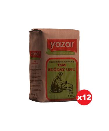 WRITER Stone Milled Whole Wheat Flour 1 Kg X 12 Packs