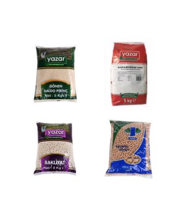 WRITER Dry Food Set 5kg G nen Baldo Rice 5kg Buckwheat Flour 5kg Beans 5kg Chickpeas 20kg