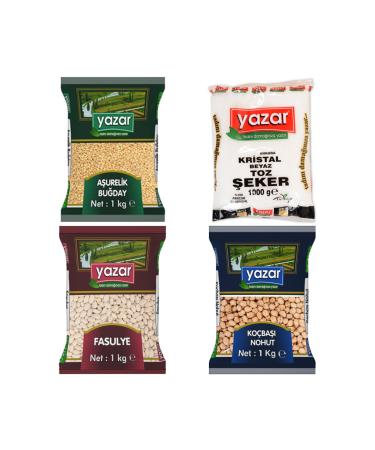 AUTHOR 1kg Dermason Beans 1kg Granulated Sugar 1kg Chickpeas 1kg Wheat for Ashura G