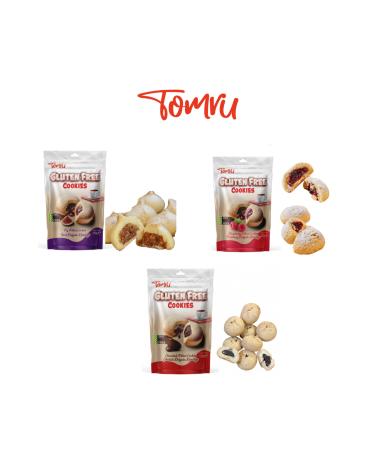 tomru Gluten-free filled cookie set 3x120gr - Buy Online on GoSupps.com