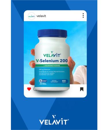Velavit V-Selenium 200 60 Tablets - Buy Online on GoSupps.com