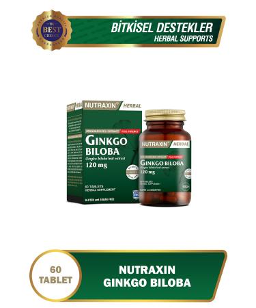 Nutraxin Ginkgo Biloba 120 Mg 60 Capsules