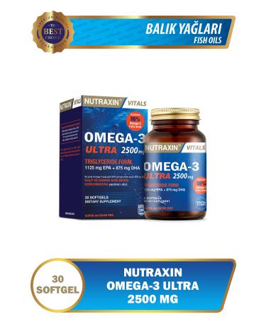 Nutraxin Omega-3 Ultra 2500 Mg 30 Capsules