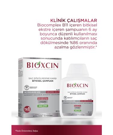 Bioxcin Classic Anti Hair Loss Shampoo For Dry-Normal Hair 300 ml - Buy Online on GoSupps.com