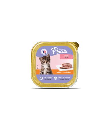 Plaisir Pate Kitten Chicken Kitten Canned Food 100 Gr X12 Pieces