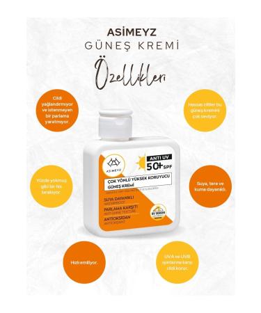 Asimeyz Multi-Purpose High Protection Spf +50 Factor Anti UV Sun Care -Sun Cream 100 ml - Buy Online on GoSupps.com