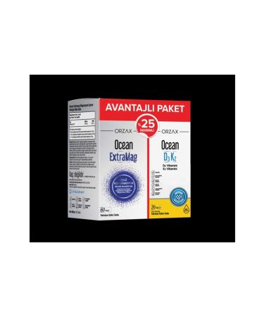 Ocean Extramag 60 Tablets + Ocean D3 K2 20 ml % Code