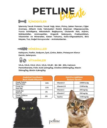 Petline Chicken Adult Cat Food 3kg (2 X 1.5KG) - Delicate - Buy Online on GoSupps.com