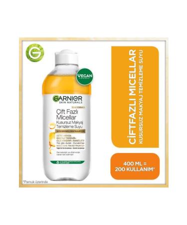 Garnier Dual Phase Micellar Flawless Make-Up Remover Water 400ml