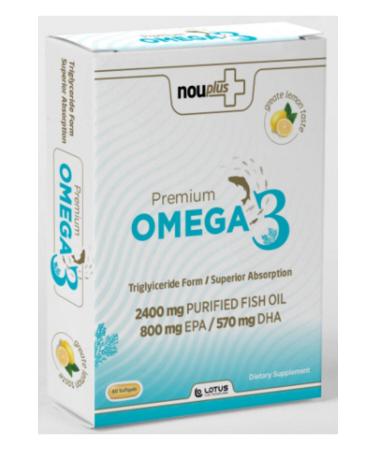Nouplus Omega3 Premium 60 Capsules - Buy Online on GoSupps.com