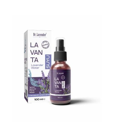 Dr. Lavender Organic Lavender Water Natural & Pure Glass Bottle 100 ML Lavender Hydrosol - Buy Online on GoSupps.com