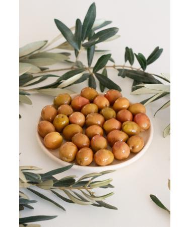 kozoliv Natural Ayval k Variety Cracked Green Olives 400 gr Glass Jar - Buy Online on GoSupps.com