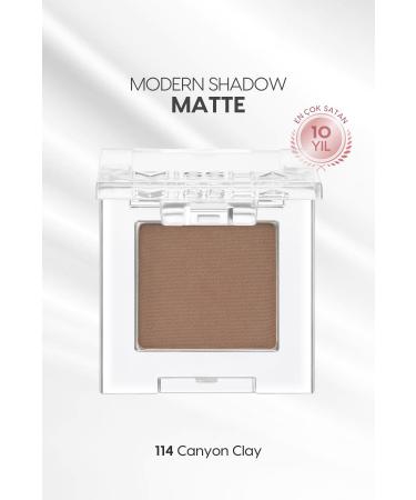 Missha Soft Textured Non-Flagging Matte Single Eyeshadow Modern Shadow Matte (114 Canyon Clay)